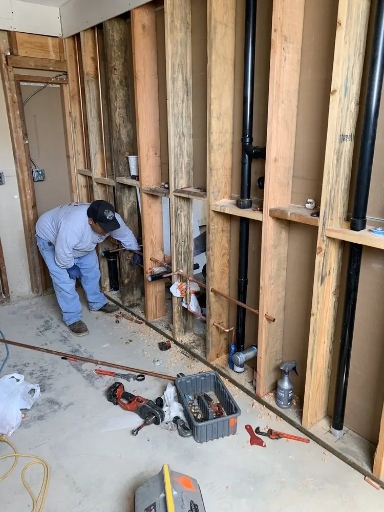 Commercial rough-in plumbing for Gas Line Repair in Tradesville